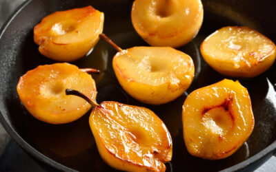 Spiced Pears in Port Sauce