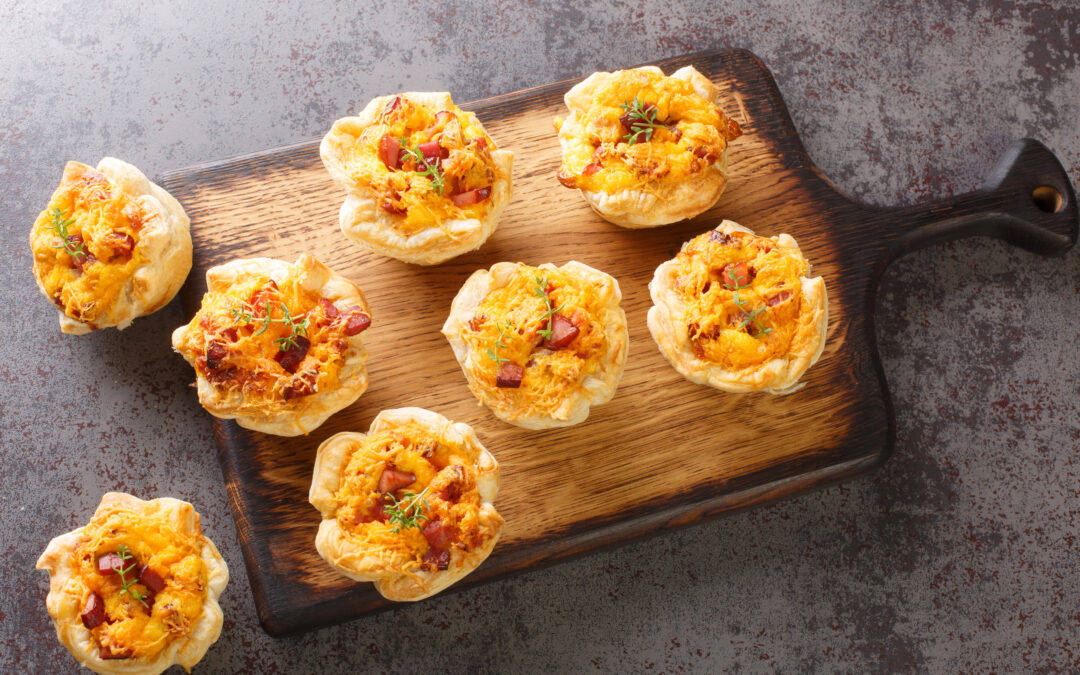 Egg, Ham and Cheese Puff Pastries