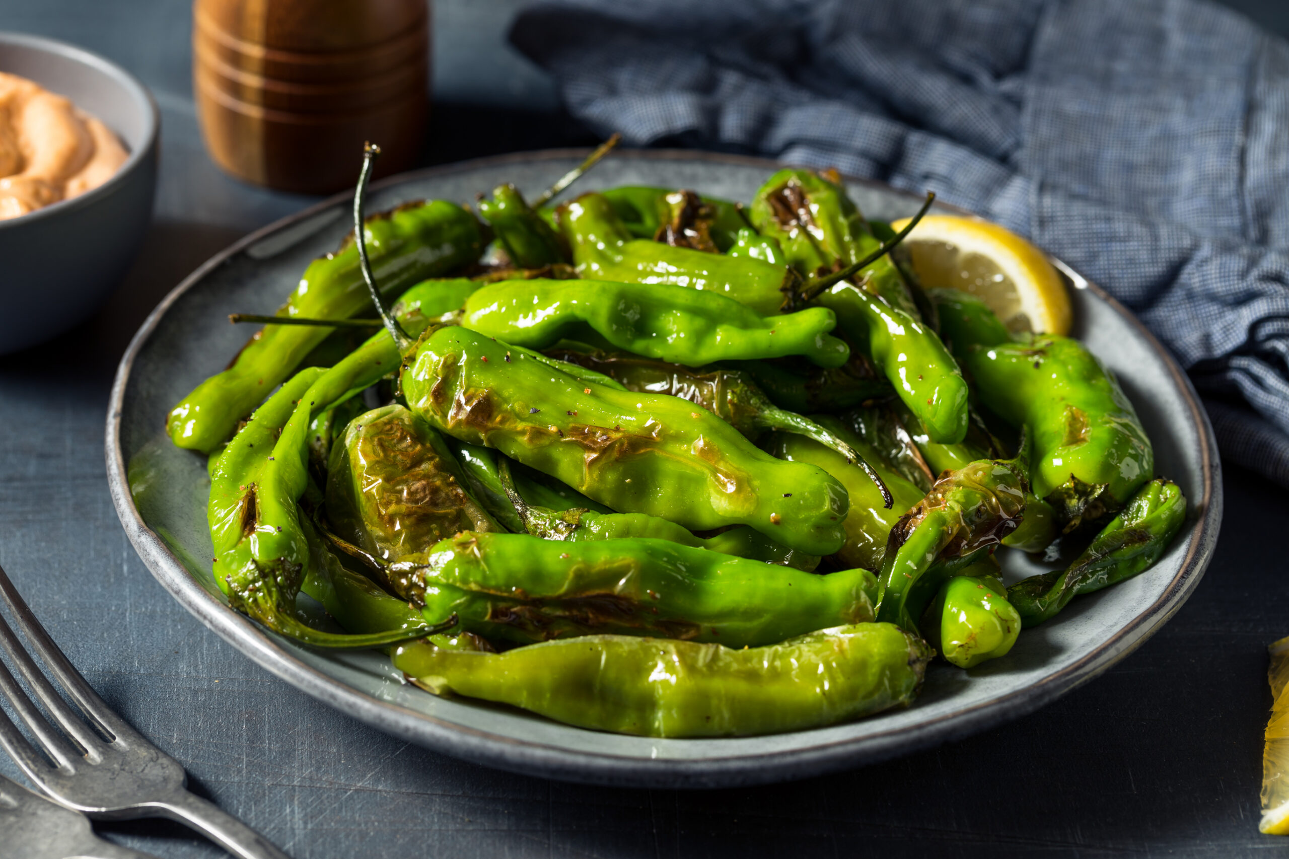 Pan Roasted Shishito Peppers